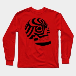 black in blank calavera ecopop tattoo Long Sleeve T-Shirt